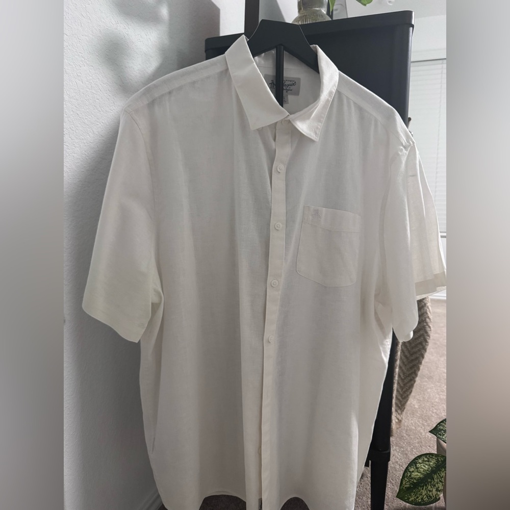 Original Penguin Men's Cream Button Down Shirt